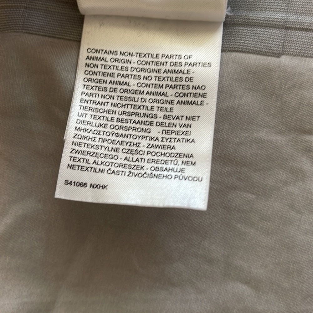 MADE & CRAFTED RARE Levi’s Rain Jacket size 0 - trim BOVINE LEATHER - GOOD C - Picture 13 of 17